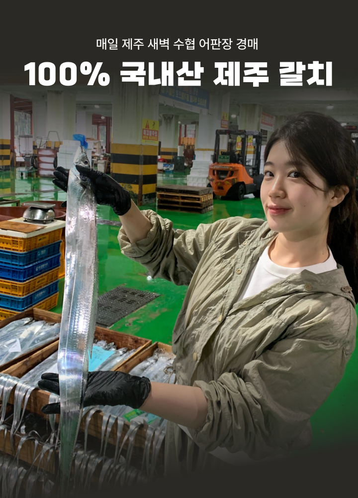 싱싱한 제주 은갈치 3미 9토막 800g 무염 급냉