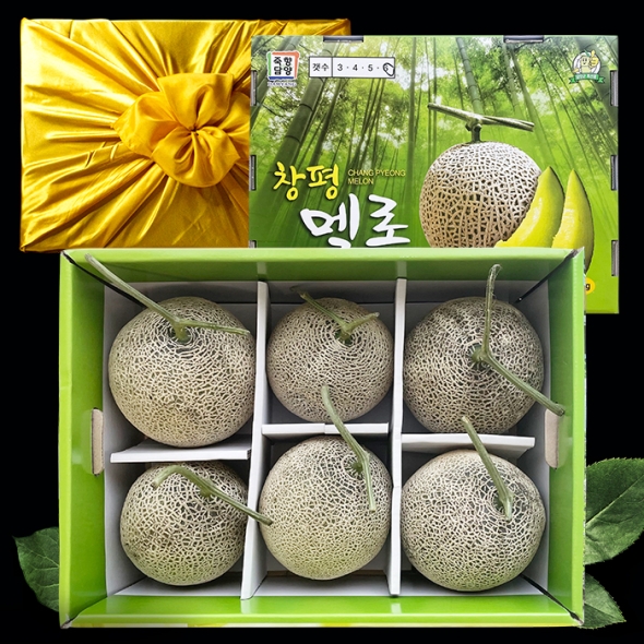 [명절브팜] 메론 선물세트 7kg 보자기 동봉