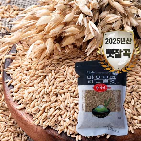 [대숲맑은물애] 25년산 영양곡물 알갱이 찰귀리쌀 1kg~5kg