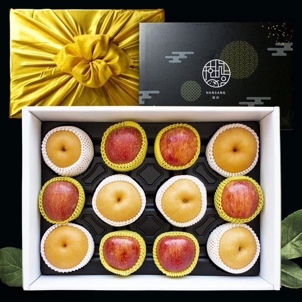 [명절브팜] 한상 사과배 선물세트 (사과 6과 + 배 6과)