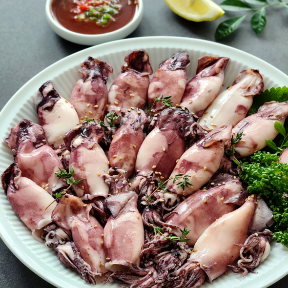 자연산 한치 총알한치 통찜한치 생물 급랭 1kg (14~26미)