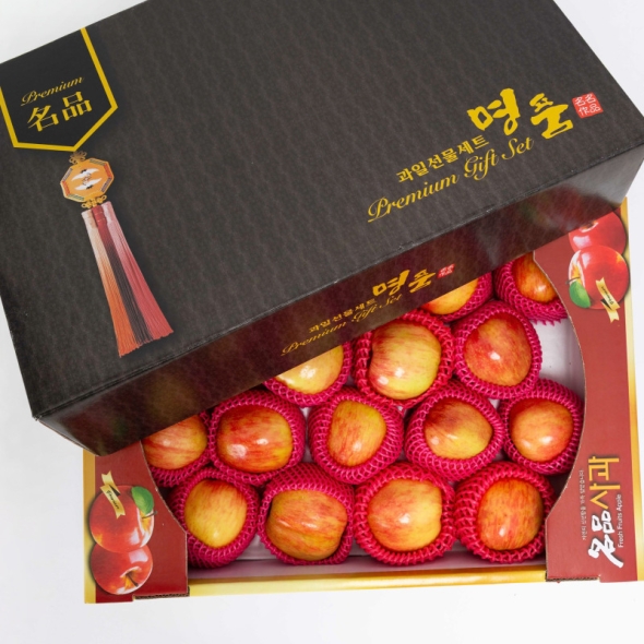 [추석선물세트] 실속 사과 선물세트 중대과 9구/ 3kg/ 5kg