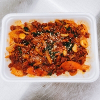 순수한반찬] [캠핑셋트 Ⅰ ]  이모카세 세트 (크림새우가리비버터구이,오돌뼈볶음,짬뽕탕,맛살전)