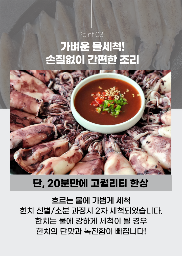 자연산 한치 총알한치 통찜한치 생물 급랭 1kg (14~26미)