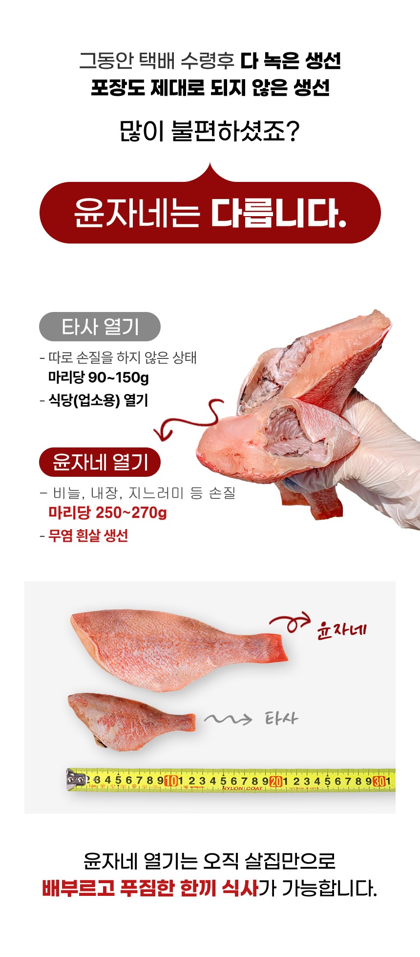 두툼 담백 볼락 손질 열기생선 적어 빨간생선 장문볼락 1kg