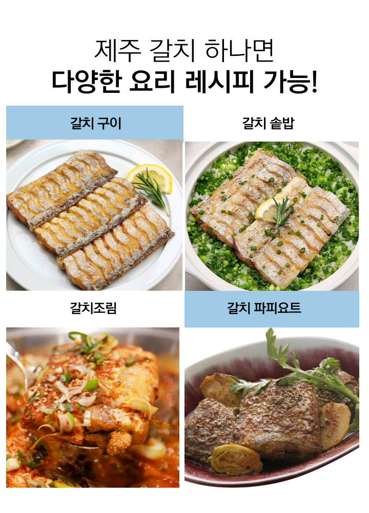 싱싱한 제주 은갈치 3미 9토막 800g 무염 급냉